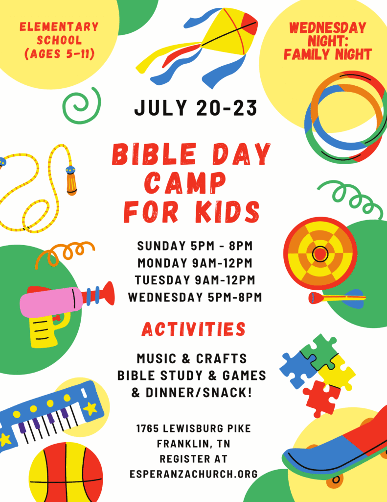 VBS Vacation Bible School Esperanza Baptist Church
